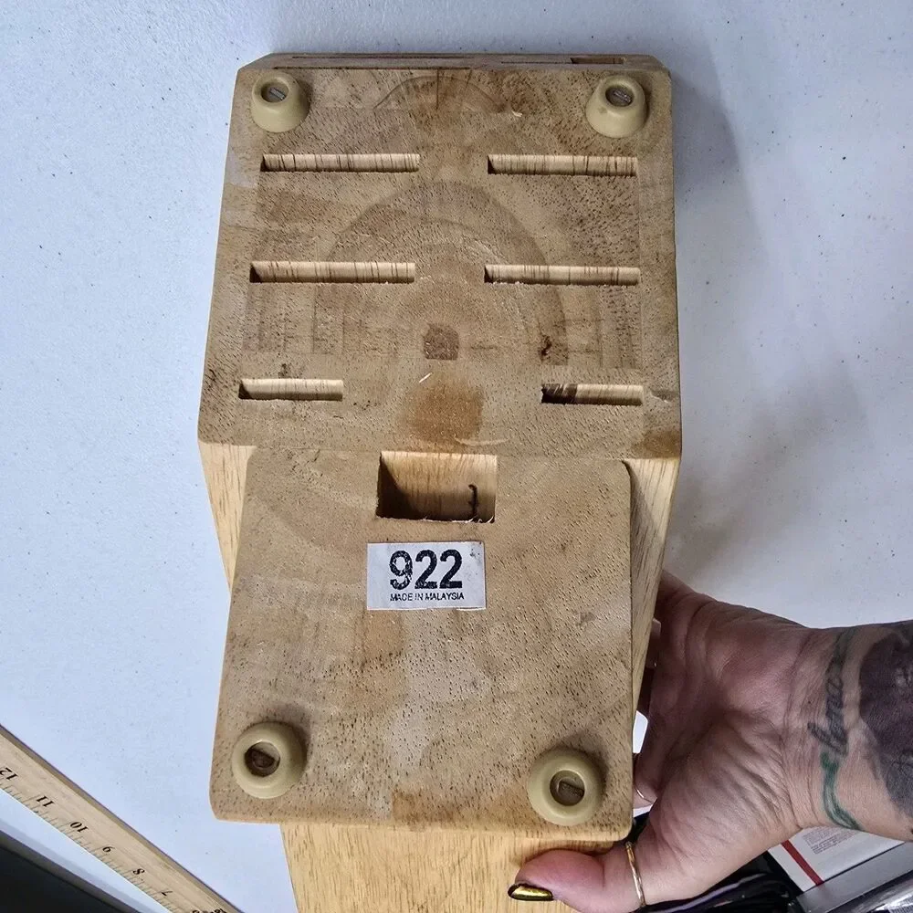 J.A. Henckels Hardwood  Knife Storage Block #922 Empty 9 Slots